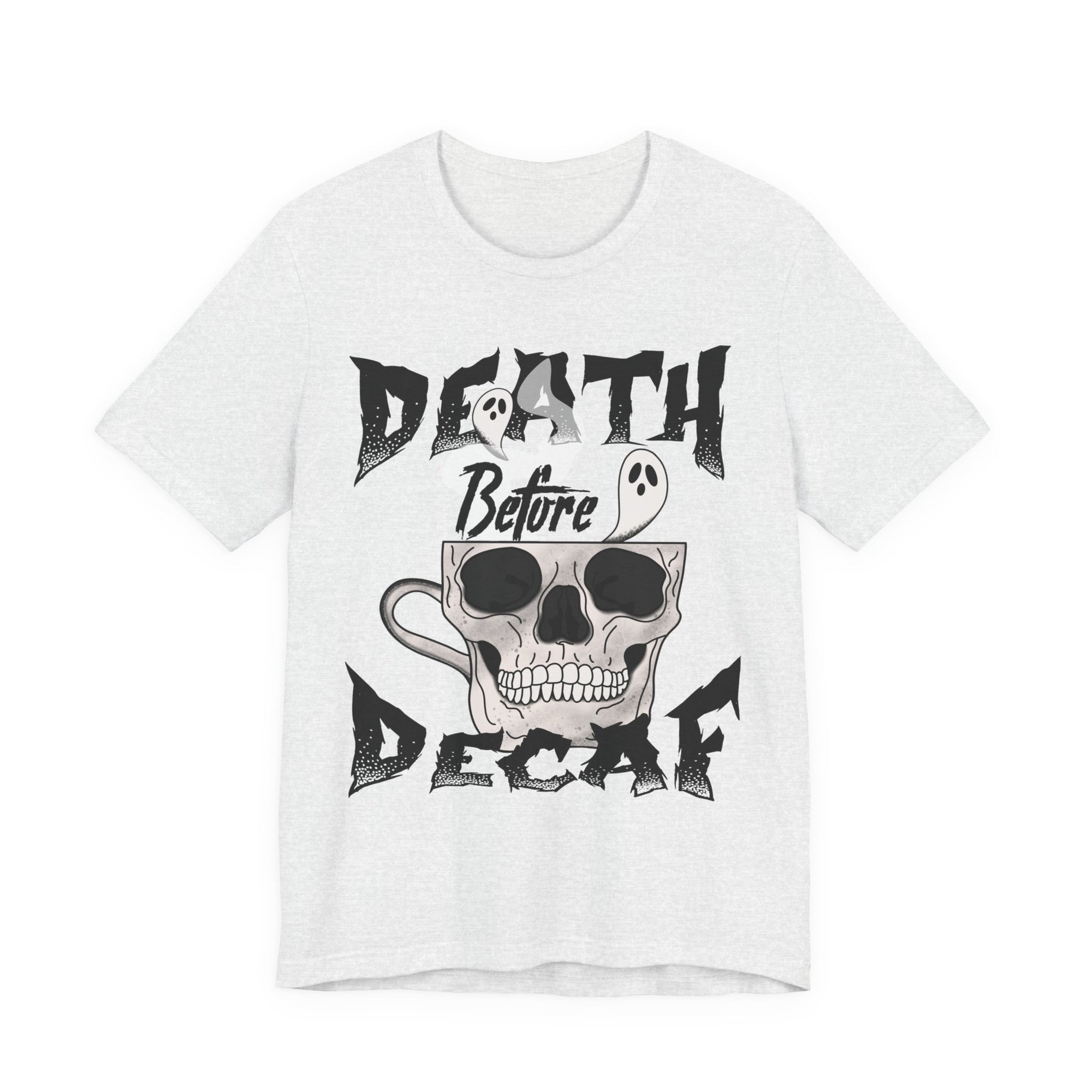 Death Before Decaf Halloween T-Shirt