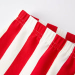 Christmas “MERRY” Applique Girls Striped Bell-bottom Pants Outfit Set