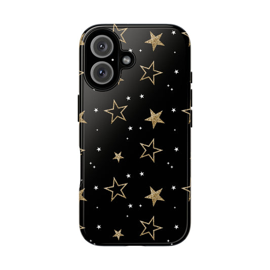 Gold Stars Themed Phone Case, Stars tough case Case, Cute Stars Phone Cover