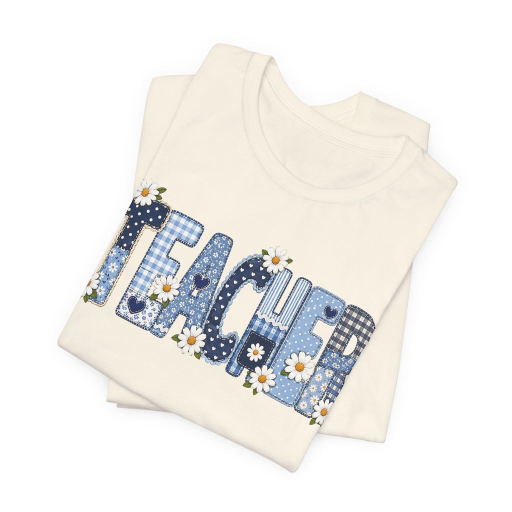Teacher Vintage Patches  Unisex T-Shirt