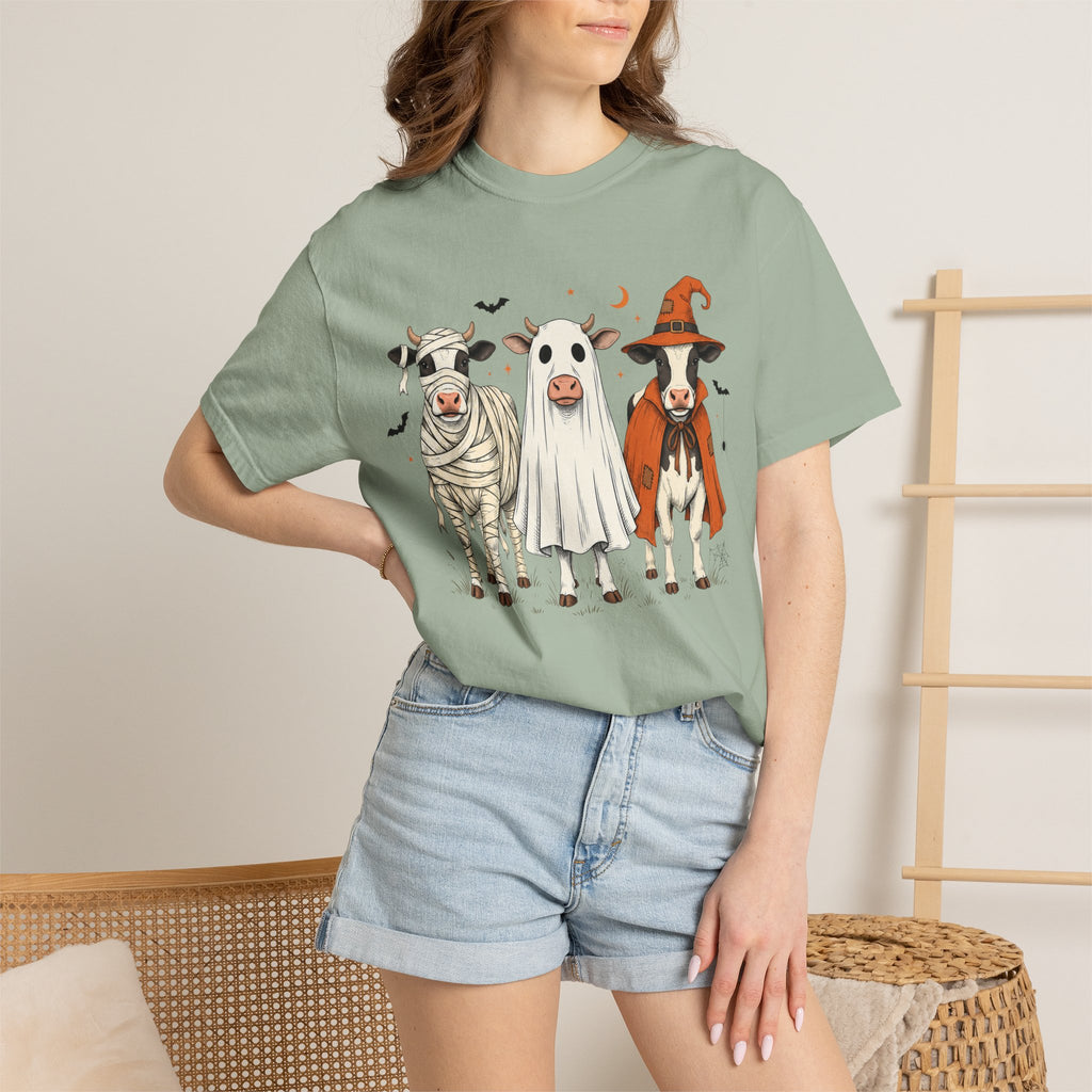 Cow Halloween Comfort Colors T-shirt For Women