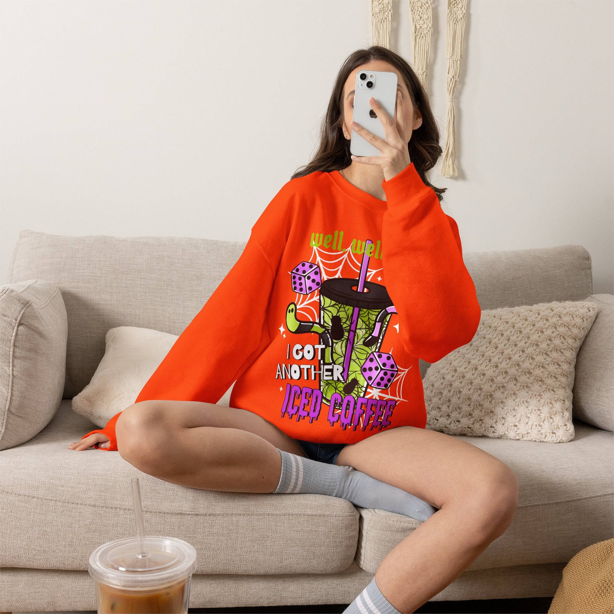 High Quality Well Iced Coffee Crew neck Sweatshirt