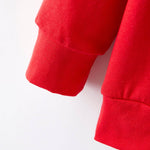 Christmas “MERRY” Applique Girls Striped Bell-bottom Pants Outfit Set