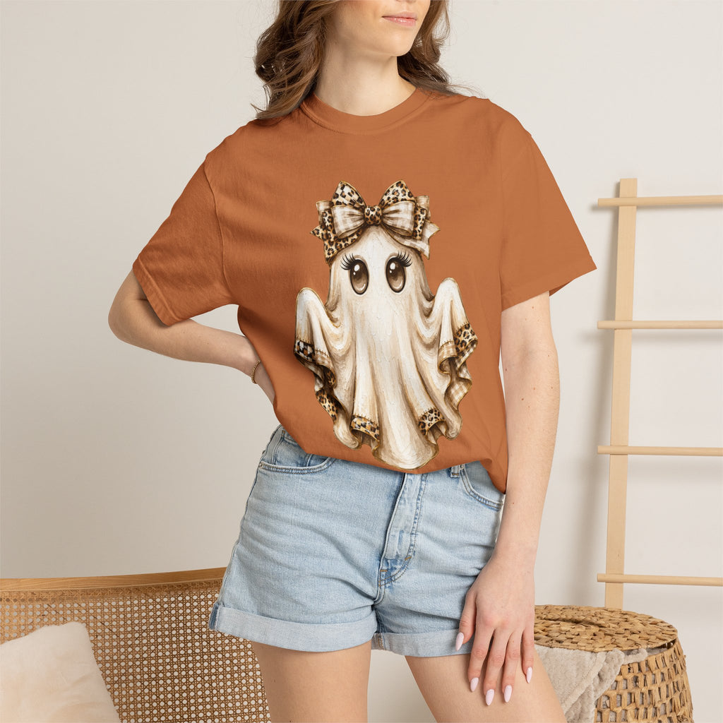 Leopard Coquette Ghost Comfort Colors T-shirt For Women