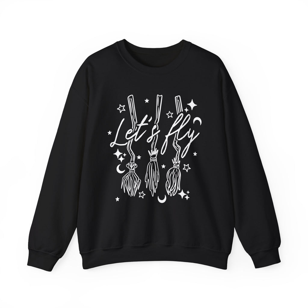 High Quality Lets Fly Halloween Crewneck Sweatshirt