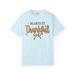 Thanksgiving T shirt, Comfort Colors , Coquette Thankful Tee, Women's Preppy Fall Gift, Thanksgiving Feast Give Thanks