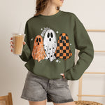 High Quality spooky ghost Crew neck Sweatshirt
