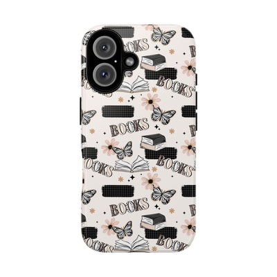 Butterfly Books Phone Case, Books tough case Case, CuteCottage Core Phone Cover