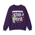 Stay Weird Sweatshirt, Trendy ADHD Sweater, Retro  Sweater, YingYang Vibes, Cute Weird Sweatshirt, Stars