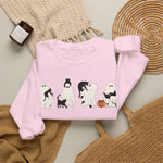 Cat Ghost Pumpkins Sweatshirt, Trendy Halloween Sweater, Spooky Season Sweater, Fall Vibes, Cute Pumpkin Sweatshirt