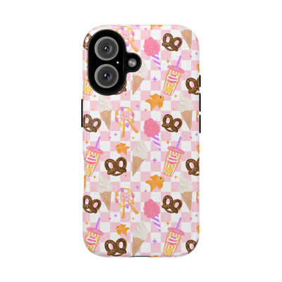 Carnival Themed Phone Case, Stars checkered tough case Case, Cute Fair Phone Cover