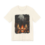 Ghost Reading  While Camping Womens T-Shirt