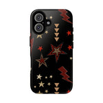 Retro Checkered Stars Phone Case, Punk tough case Case, Cute stars Phone Cover