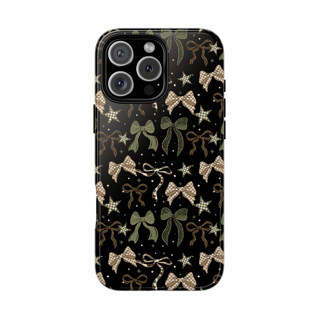 Camo Bows Phone Case, Floral Stars Camo tough case Case, Cute Phone Cover