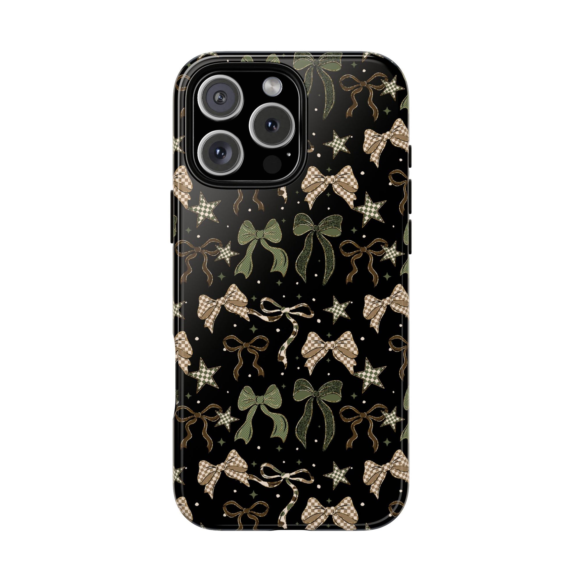 Camo Bows Phone Case, Floral Stars Camo tough case Case, Cute Phone Cover