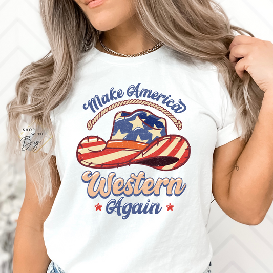 Make America Western Again Adult Shirt
