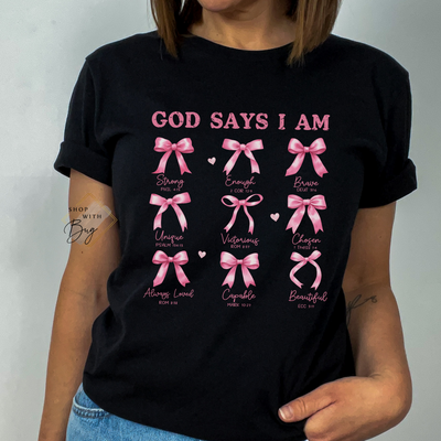 God says I am Adult Shirt