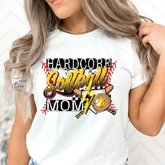 Softball  Mama Adult Shirt