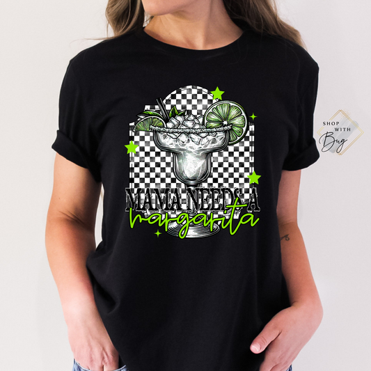 Mom Needs A Margarita Adult Shirt