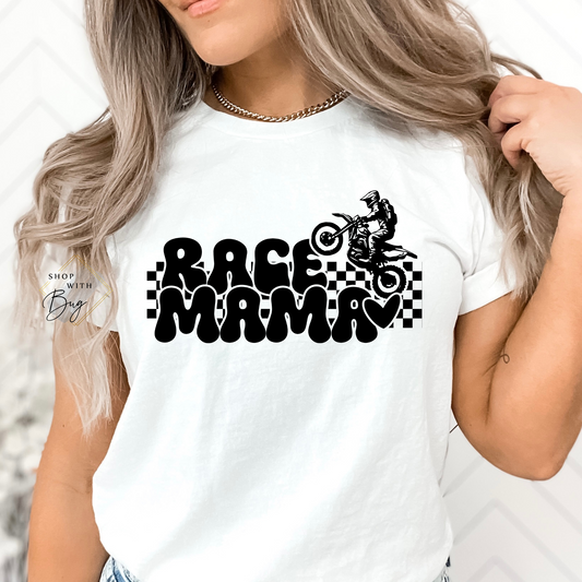 Race Mama Adult Shirt