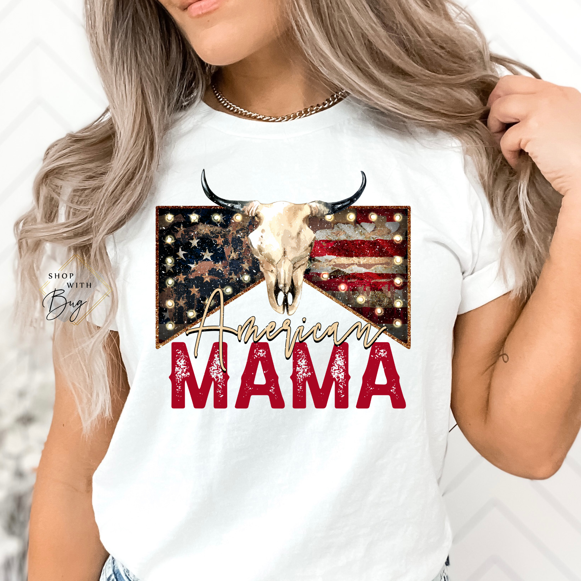 American Mama Adult Shirt