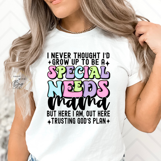 Special Needs Mama Adult Shirt