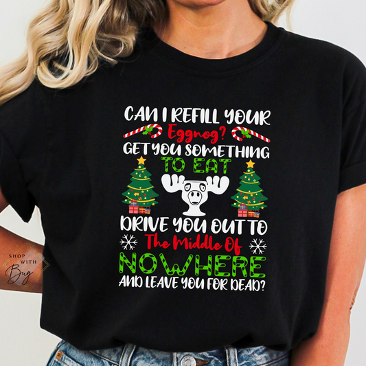 Can I refill Your Eggnog Adult Shirt