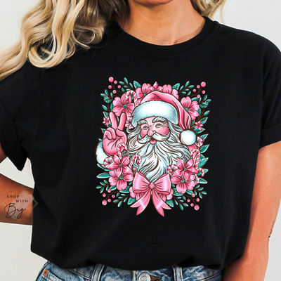 Peace Santa Adult Comfort Colors Tee