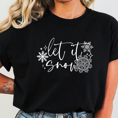 Let It Snow Adult Shirt