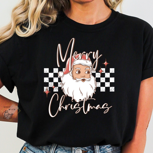 Merry Christmas Santa Adult Shirt