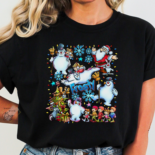 Snowman Adult Shirt