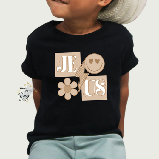 Retro Jesus Kids Shirt