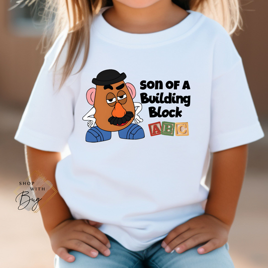 Son Of a Building Block Kids Shirt