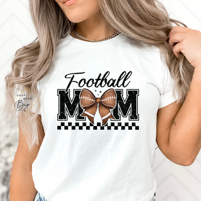 Football Mom Adult Graphic TShirt