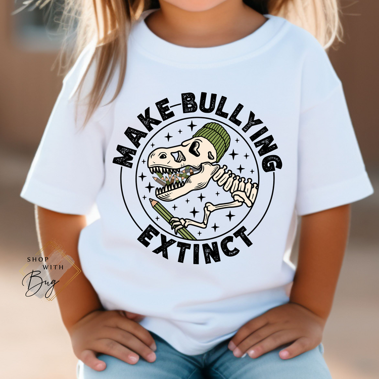 Make Bullying Extinct Kids Shirt