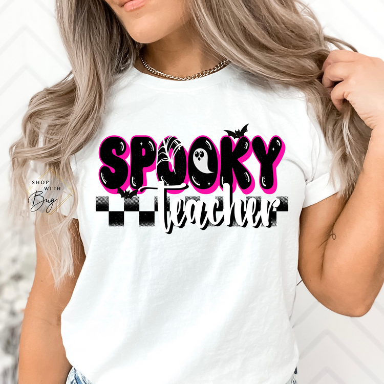 Spooky Teacher Short Sleeve Shirt