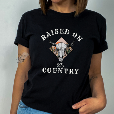 Raised on 90's Country Adult Shirt