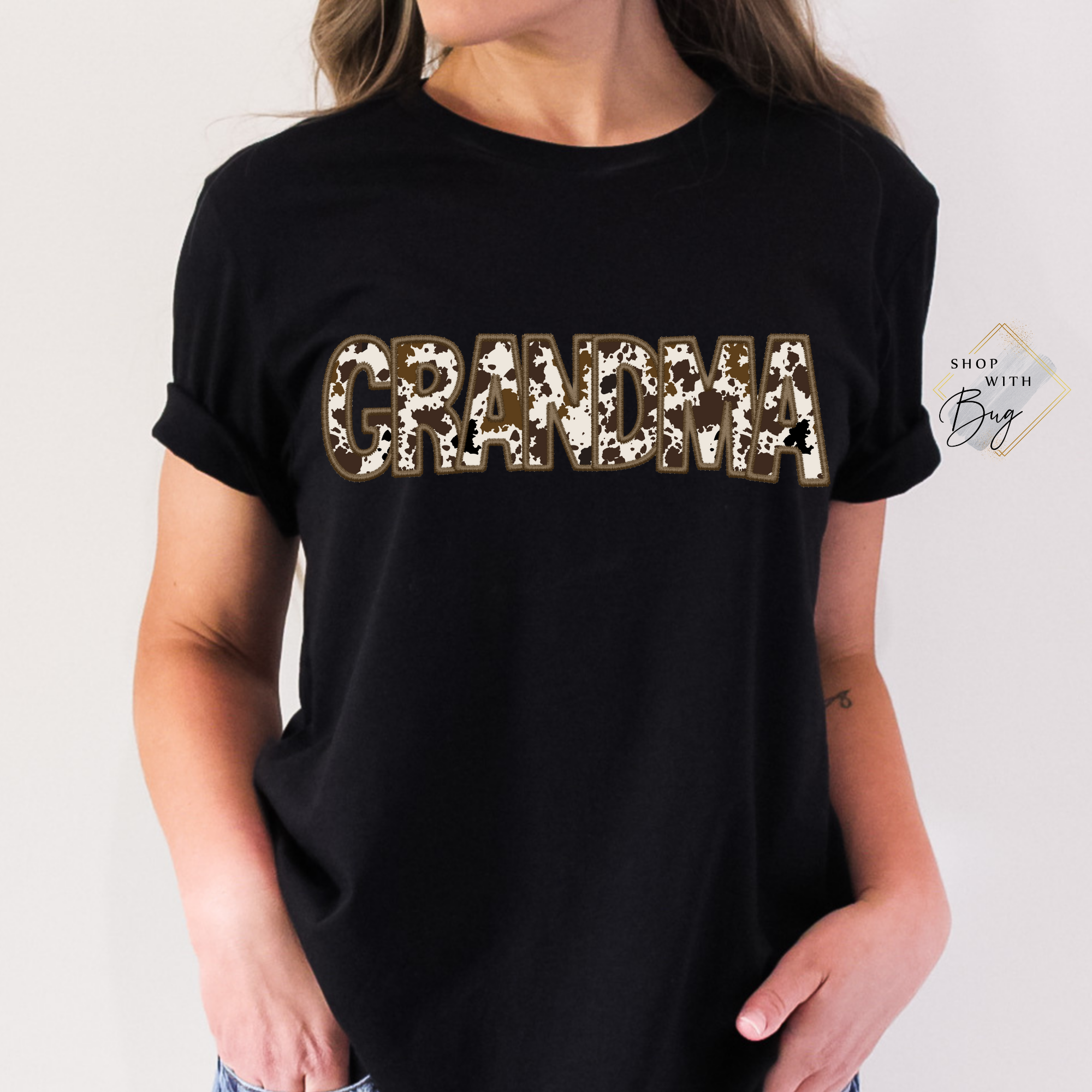 Grandma Cowhide Adult Shirt