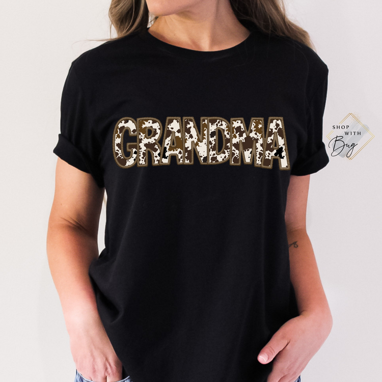 Grandma Cowhide Adult Shirt