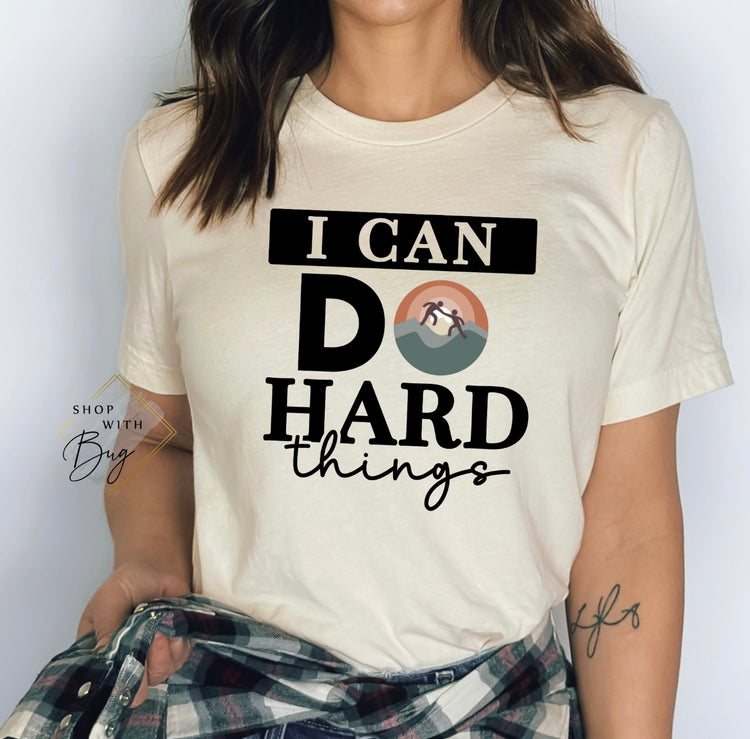 Aspire I Can Do Hard Things Adult Shirt