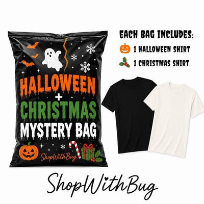 Mystery bag One Halloween and One Christmas T-shirt