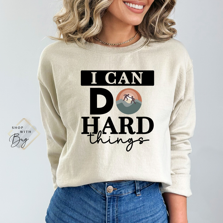Aspire I Can Do Hard Things Adult Shirt