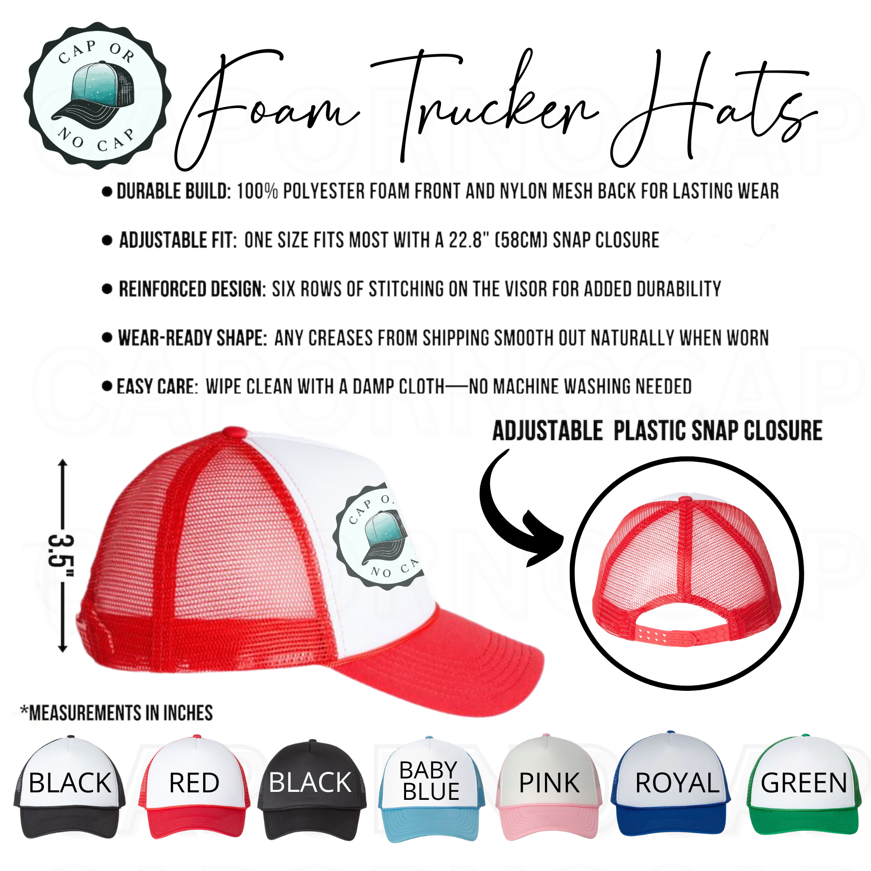 I do a thing called what I want Foam Trucker Hat
