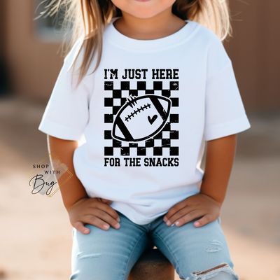 Just Here For The Snacks Kids and Adult Shirt