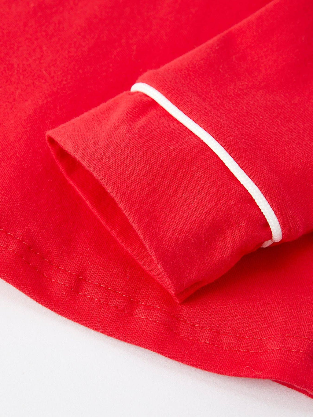 Christmas Red Boys Embroidered Pajamas