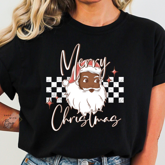 Merry Christmas Santa Adult Shirt